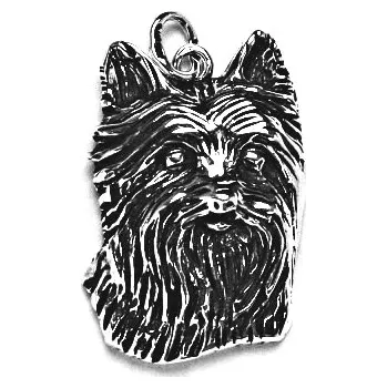 Přívěsek Stříbrný přívěsek pes jorkšír - P149 (Stříbrný přívěsek jorkšírský teriér)