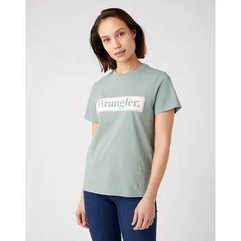 Dámské tričko Dámské tričko WRANGLER Light Matcha W7N4EEG62 Velikost: XS
