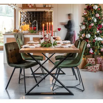 Jídelní židle Zelená sametová jídelní židle Chair Claire Green - 46*44*86cm