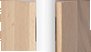 Hollands Licht Minimalistické přisazené svítidlo Minimism Single Výška: 300 mm, Dekor: Přírodní dubové dřevo 20MINI1726A1OAK / 20MINI17260LED
