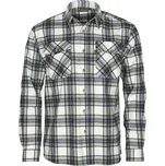 Pánská flanelová košile Pinewood Härjedalen - Offwhite/black Velikost: L