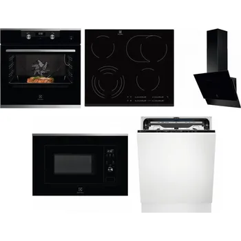 Set domácích spotřebičů ELECTROLUX KODEC75X2 + ELECTROLUX EHF6547FXK + ELECTROLUX LFV616K + ELECTROLUX LMS2203EMX + ELECTROLUX EEM69410L