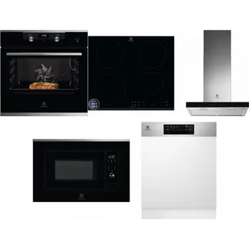 Set domácích spotřebičů ELECTROLUX KODEC75X2 + ELECTROLUX LIR60433B + ELECTROLUX LFT766X + ELECTROLUX LMS2203EMX + ELECTROLUX EEM48300IX