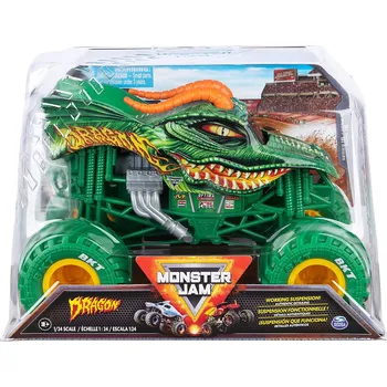 autíčko MGA Spin Master Monster Jam Die-Cast Auto Dragon 1:24 zelený