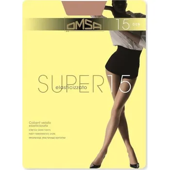 Dámské punčochy Dámské punčochové kalhoty Omsa Super 15 den nero/černá 3-M