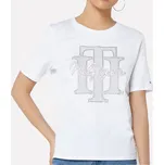 Dámské bílé triko Tommy Hilfiger - Velikost S 22668 WW0WW32655