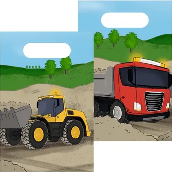 Party dekorace Bagr taška papírová 8 ks 9916742