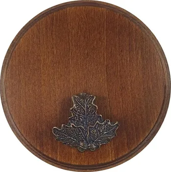 Podložka pod trofej č.314 - kaštan+ bronzový list malý