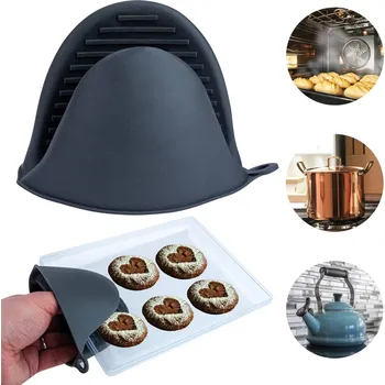 Chňapka Silikonová kuchyňská rukavice 8 x 11 cm šedá