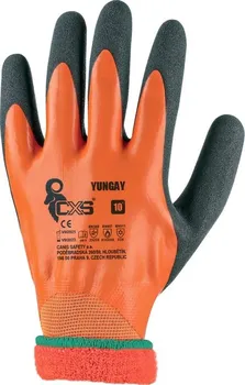 Pracovní rukavice CXS Yungay zimní máčené v latexu 10