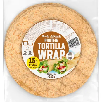 Fitness strava Body Attack Protein Tortilla Wraps 280 g