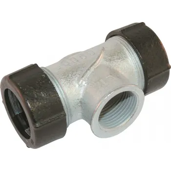 Instalatérský materiál GEBO T-kus svěrný 3x QT3 1 1/4"