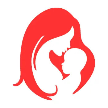 Samolepicí dekorace na vozidlo Dítě v autě 058 pravá mimi s maminkou (02 - světle červená) SAMOLEPKA NA AUTO, NÁLEPKA, FÓLIE, POLEP, TUNING, VLASTNÍ TEXT, TISK, AUTOSAMOLEPKY.cz, POLEPY, OBRÁZEK, LOGO, 3D STICKERS