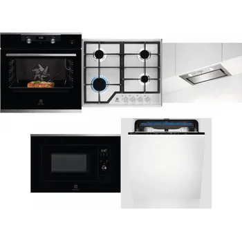 Set domácích spotřebičů ELECTROLUX KODEC75X2 + ELECTROLUX KGS6426SX + ELECTROLUX LFG716X + ELECTROLUX LMS2203EMX + ELECTROLUX EES48200L