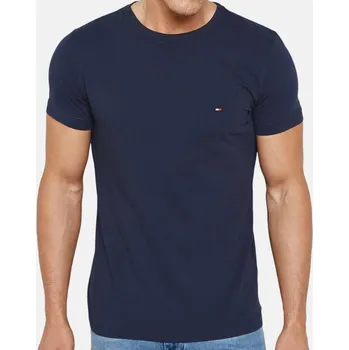 Pánské tričko Pánské modré triko Tommy Hilfiger - Velikost S, Barva Modrá 54146 MW0MW18491