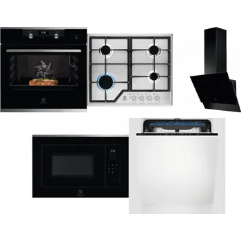 Set domácích spotřebičů ELECTROLUX KODEC75X2 + ELECTROLUX KGS6426SX + ELECTROLUX LFV616K + ELECTROLUX LMS4253TMX + ELECTROLUX EES48200L