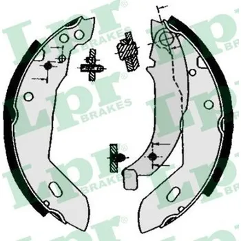 Auto-moto Sada brzdových čelistí LPR 04670