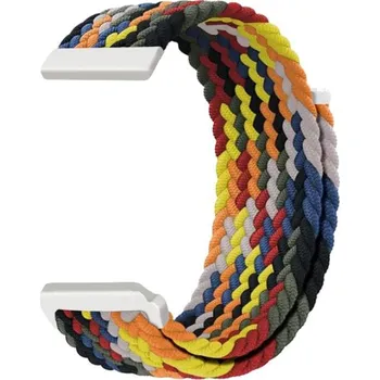Příslušenství k chytrým hodinkám Madvell Pletený nylonový řemínek na suchý zip Sunset 20mm