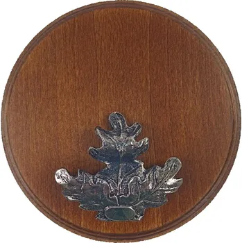 Podložka pod trofej č.314 - kaštan+stříbrný list velký