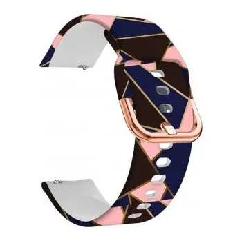 Příslušenství k chytrým hodinkám Silikonový řemínek růžový vektor 22mm