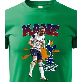 Chlapecké tričko Dětské tričko Harry Kane, Barva Zelená, Velikost 158 cm/12 roků, Canvas Dětské tričko Bezvatriko.cz 2037