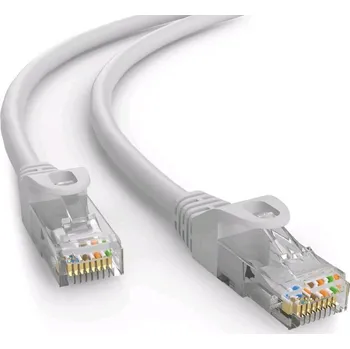 Síťový kabel C-TECH kabel patchcord Cat6e, UTP, šedý, 1,5m CB-PP6-1.5