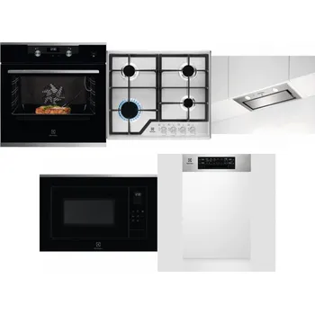 Set domácích spotřebičů ELECTROLUX KODEC75X2 + ELECTROLUX KGS6426SX + ELECTROLUX LFG716X + ELECTROLUX LMS4253TMX + ELECTROLUX EEM43300IX