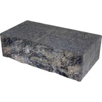 Zahradní obrubník DITON Tvárnice Muráno 14/25 základní kámen 440x250x140 mm černo-bílá