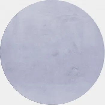 Koberec Kusový koberec kruh Pouffy 5100 silver - Kruh 160 cm průměr - doprava zdarma