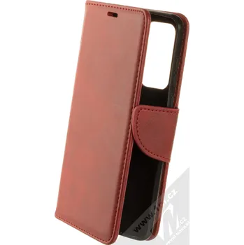 Pouzdro na mobilní telefon 1Mcz Porter Book flipové pouzdro pro Huawei P40 tmavě červená (dark red)