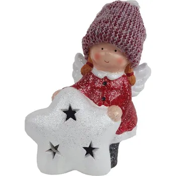 Vánoční dekorace Anděl s LED osvětlením X5376