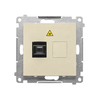 Elektrická zásuvka SIMON TGS1.01/144 Zásuvka optická 1 násobná SC/APC (přístroj s krytem) bílá