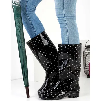 Dámské holínky N/M Holínky s puntíky RJ608 Velikost: 39