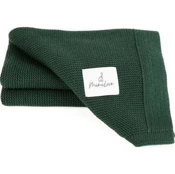 Dětská deka Mimilove Bambusová dečka Tmavě zelená