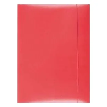 Papírové desky s gumičkou - A4, červené, 1 ks