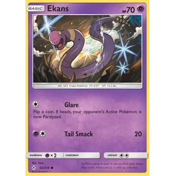 Volný čas Pokémon UNB 062/214 Ekans - Unbroken Bonds Stav: Excellent, Verze: NORMAL