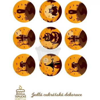 Jedlá dekorace na dort Caketools Jedlý papír "Halloween 5" - A4