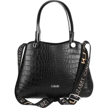 Kabelka Kabelka kožená kroko Elizabet Canard černá