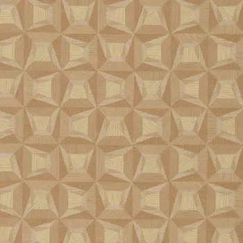 Tapeta Limonta Oranžová vliesová geometrická tapeta na zeď s vinylovým povrchem 31908, Textilia, Limonta, velikost 10 x 0,53 m