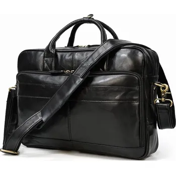 Pánská aktovka Masivní business taška v retro stylu Barva (Varianta): černá(40cm)