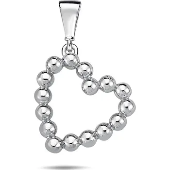 Přívěsek Lillian Vassago Přívěsek srdce, bílé zlato LLV98-GP075W