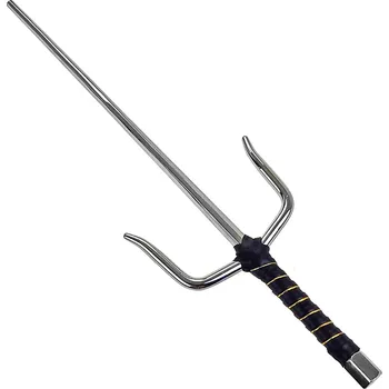 Replika zbraně Chladné Zbraně Masivní vidlice sai "HEXAGONAL SAI" šestihranné tréninkové jeden kus!