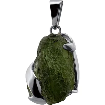 Přívěsek Stříbrný přívěsek s vltavínem P37 0105