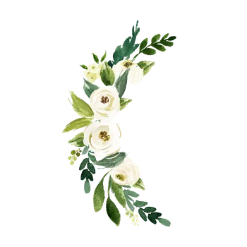 Odstranitelné tetování Půlměsíc z květin - vodovkové nalepovací tetování