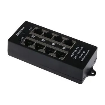 PoE injektor MHPower POE-PAN4-ENC 4-portový pasivní PoE panel s krytem