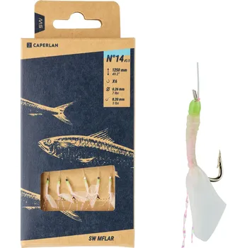 Rybářský háček CAPERLAN Systém třásní na mořský rybolov SW MFLAR vel. 14 larva
