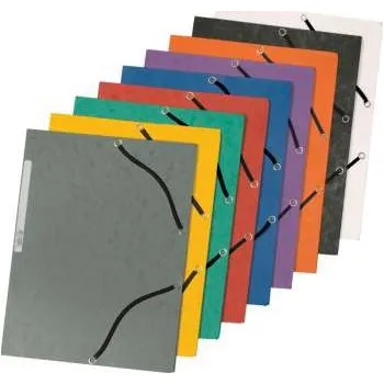 Desky s chlopněmi a gumičkou Q-Connect - A4, mix barev, 10 ks