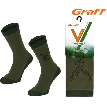 Pánské ponožky Graff Ponožky myslivecké letní Voyager 054 jelen Velikost: 35-38