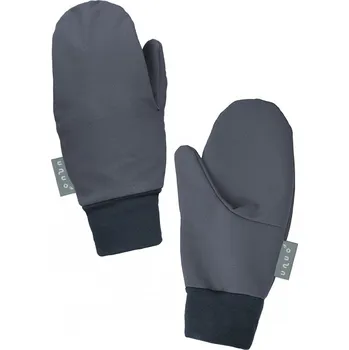 Rukavice Unuo dětské softshellové rukavice s fleecem, tm. šedá Velikost: L