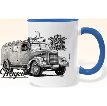 Hrnek - Praga RN - hasičský vůz Barva: Modrá